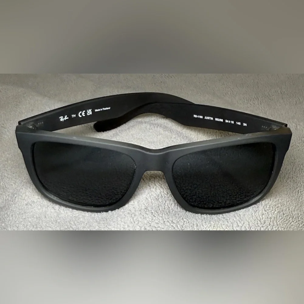 RAY BAN JUSTIN RB4165 852/88 54-16 MATTE GRAY FRAME ONLY $176 - Picture 10 of 12